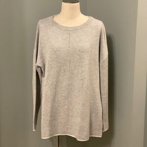Cynthia Rowley Gray Crew Neck Sweater Sz XL
